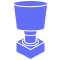 Blue hourglass emoji