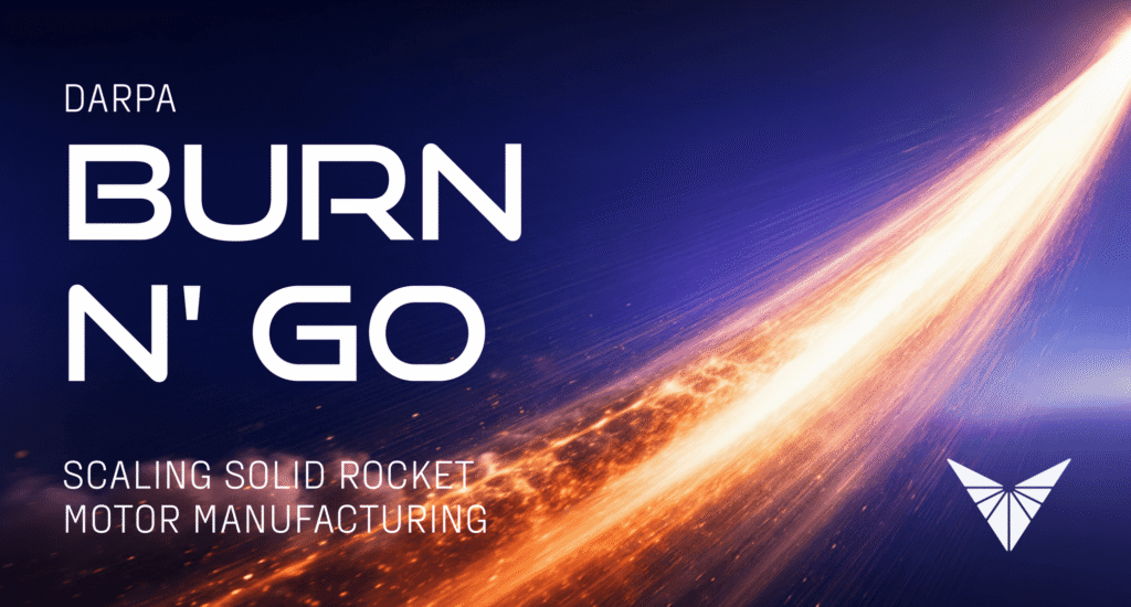 DARPA rocket program Burn N' Go overview