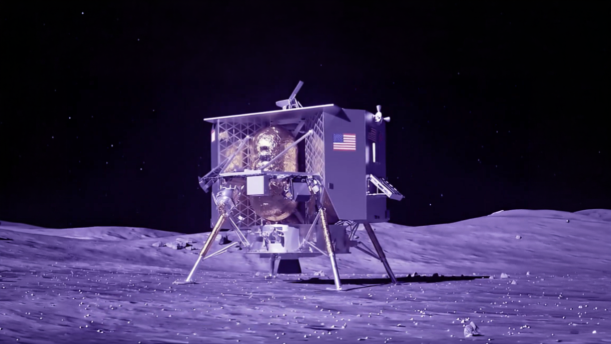 lunar module on the Moon's surface