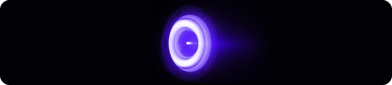 Glowing purple ring in dark background